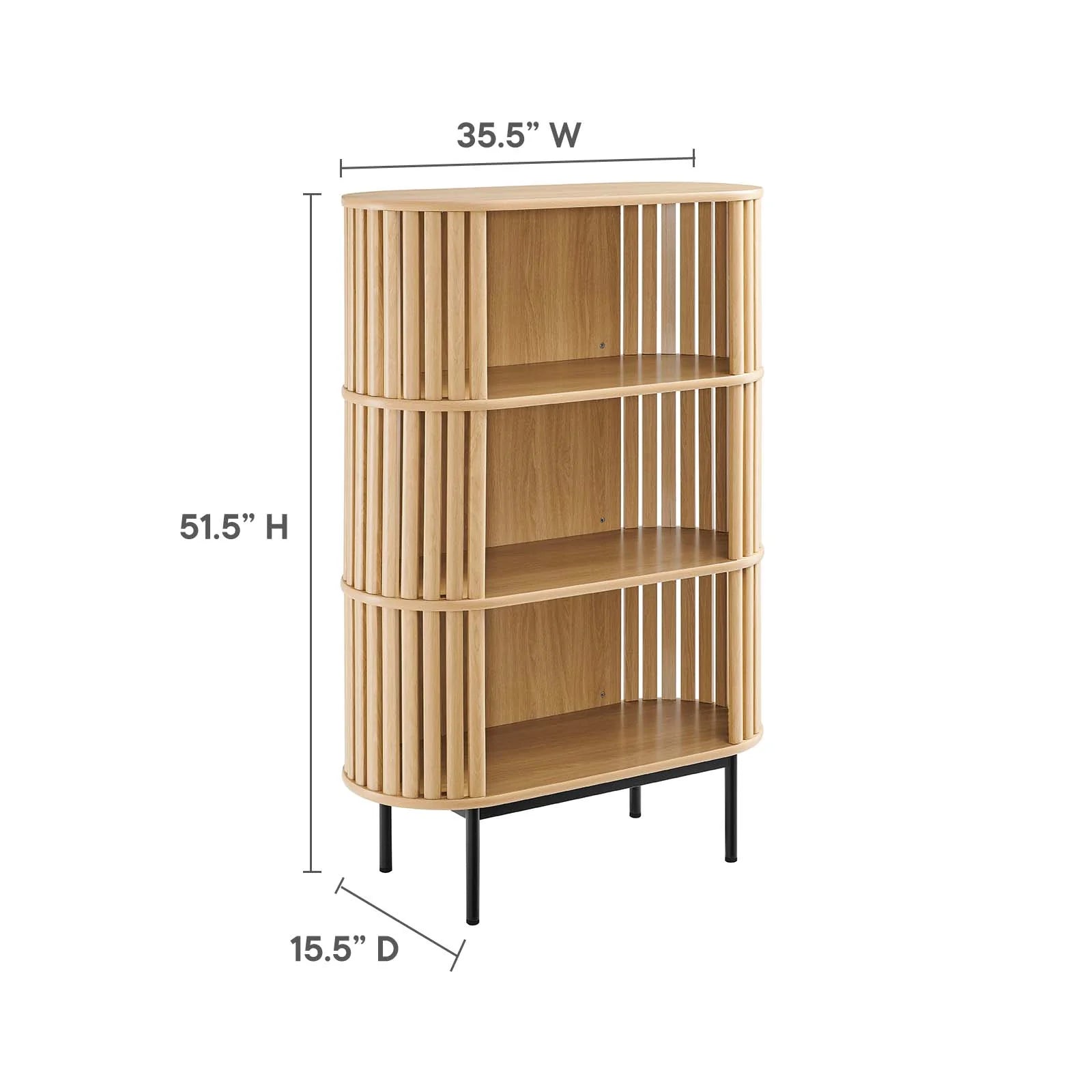 Fortitude Three Tier Display Cabinet - Elite Maison