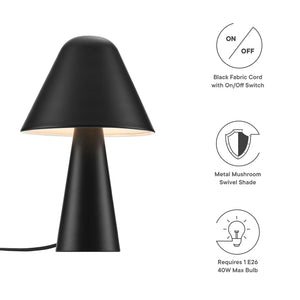 Jovial Metal Mushroom Table Lamp - Elite Maison