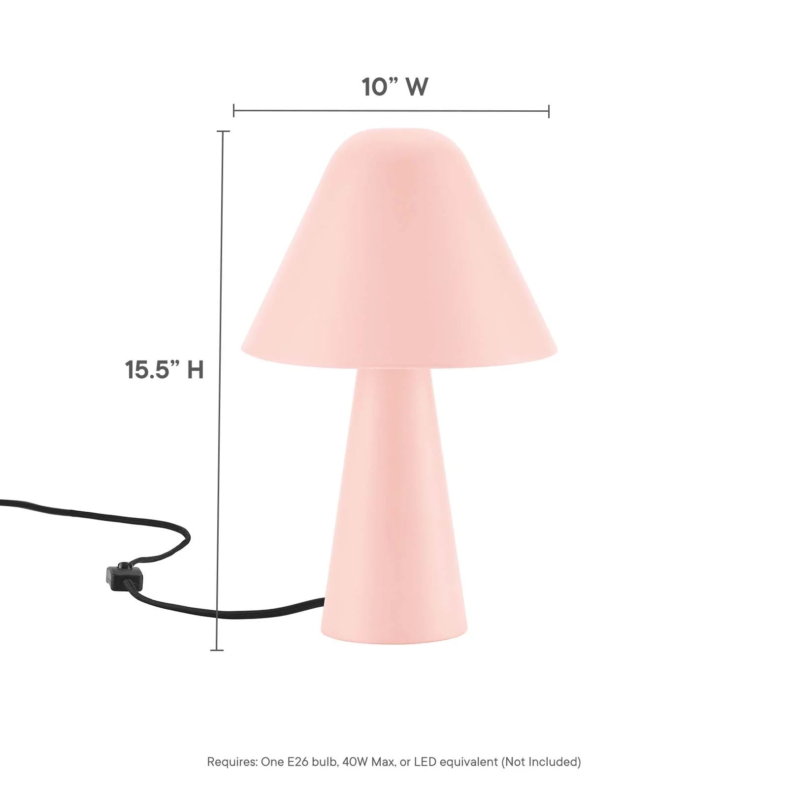 Jovial Metal Mushroom Table Lamp - Elite Maison