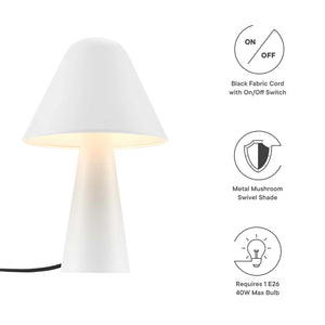 Jovial Metal Mushroom Table Lamp - Elite Maison