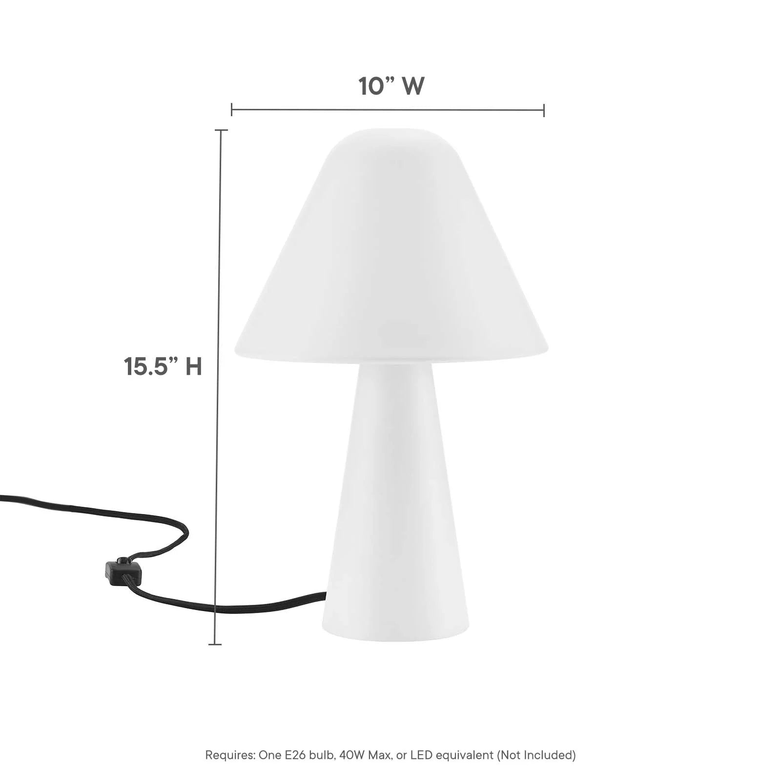 Jovial Metal Mushroom Table Lamp - Elite Maison