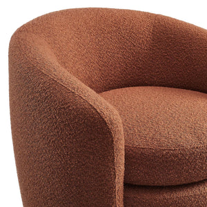 Affinity Upholstered Boucle Fabric Curved Back Armchair - Elite Maison