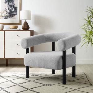 Sable Upholstered Fabric Armchair - Elite Maison