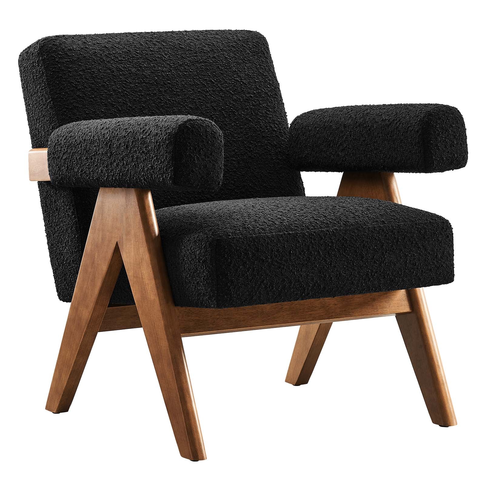 Lyra Boucle Fabric Armchair-Set of 2 - Elite Maison