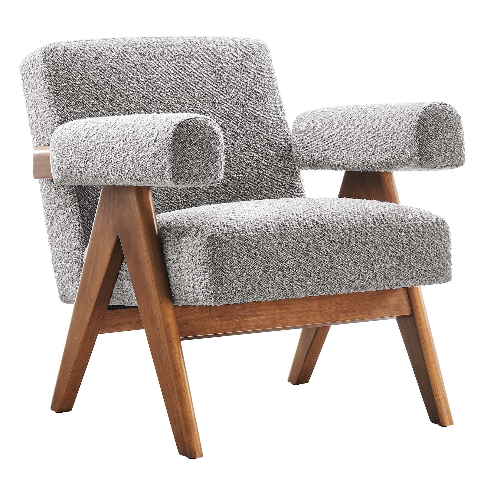 Lyra Boucle Fabric Armchair-Set of 2 - Elite Maison