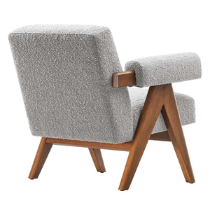 Lyra Boucle Fabric Armchair-Set of 2 - Elite Maison