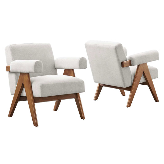 Lyra Fabric Armchair - Set of 2 - Elite Maison