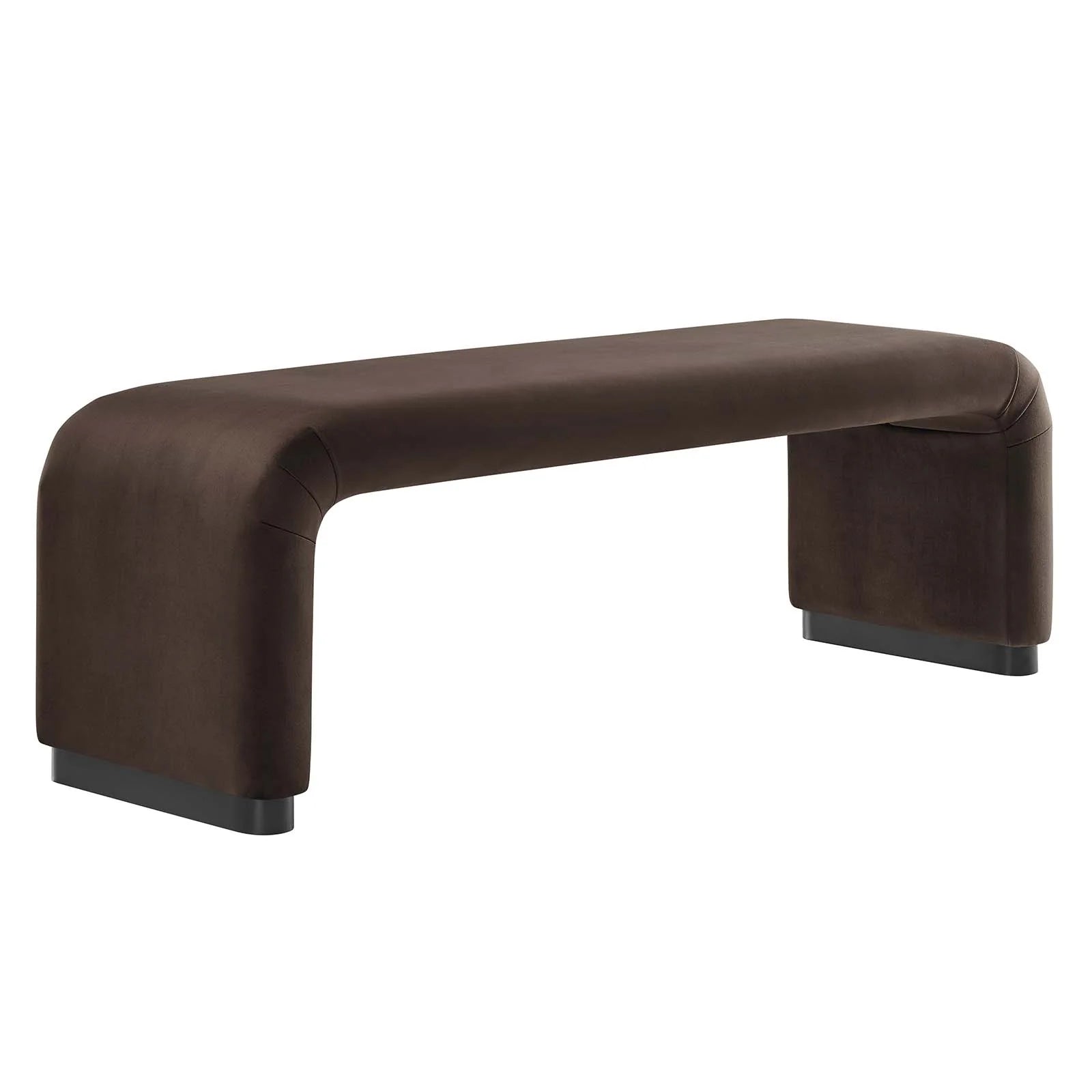 Koda Performance Velvet Waterfall Long Bench - Elite Maison