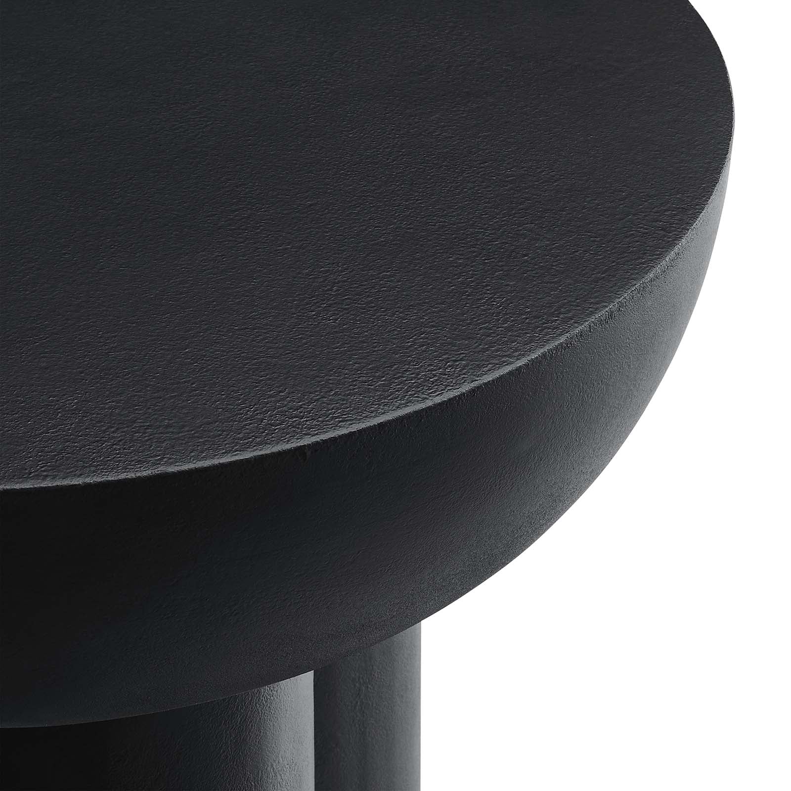 Caspian Round Concrete Side Table - Elite Maison