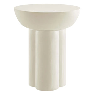 Caspian Round Concrete Side Table - Elite Maison