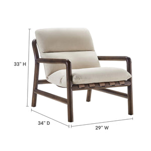 Paxton Wood Sling Chair - Elite Maison