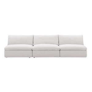 Commix Down Filled Overstuffed 3-Piece Armless Sectional Sofa