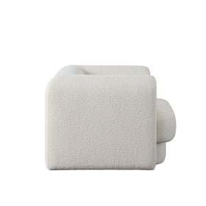 Form Chair in Ivory Boucle Fabric - Elite Maison