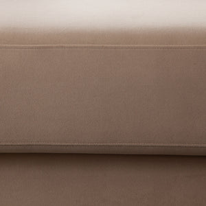 Form Sofa in Camel Performance Velvet w/ (2) Accent Pillow Balls - Elite Maison