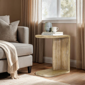 Lucca C-Shaped Side Table - Elite Maison