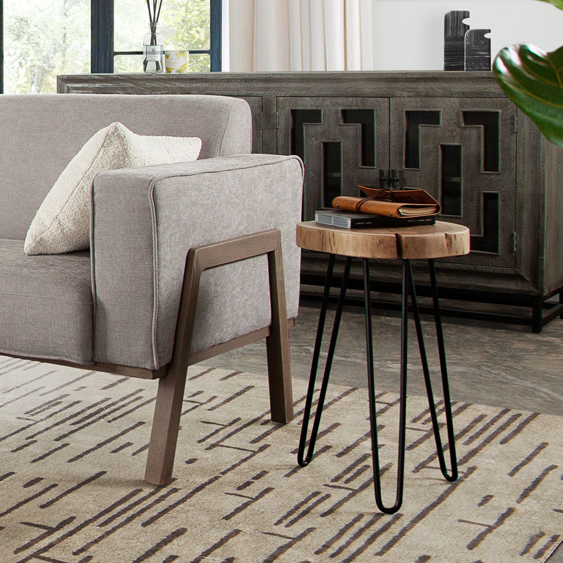 Joss Natural Acacia Accent Table