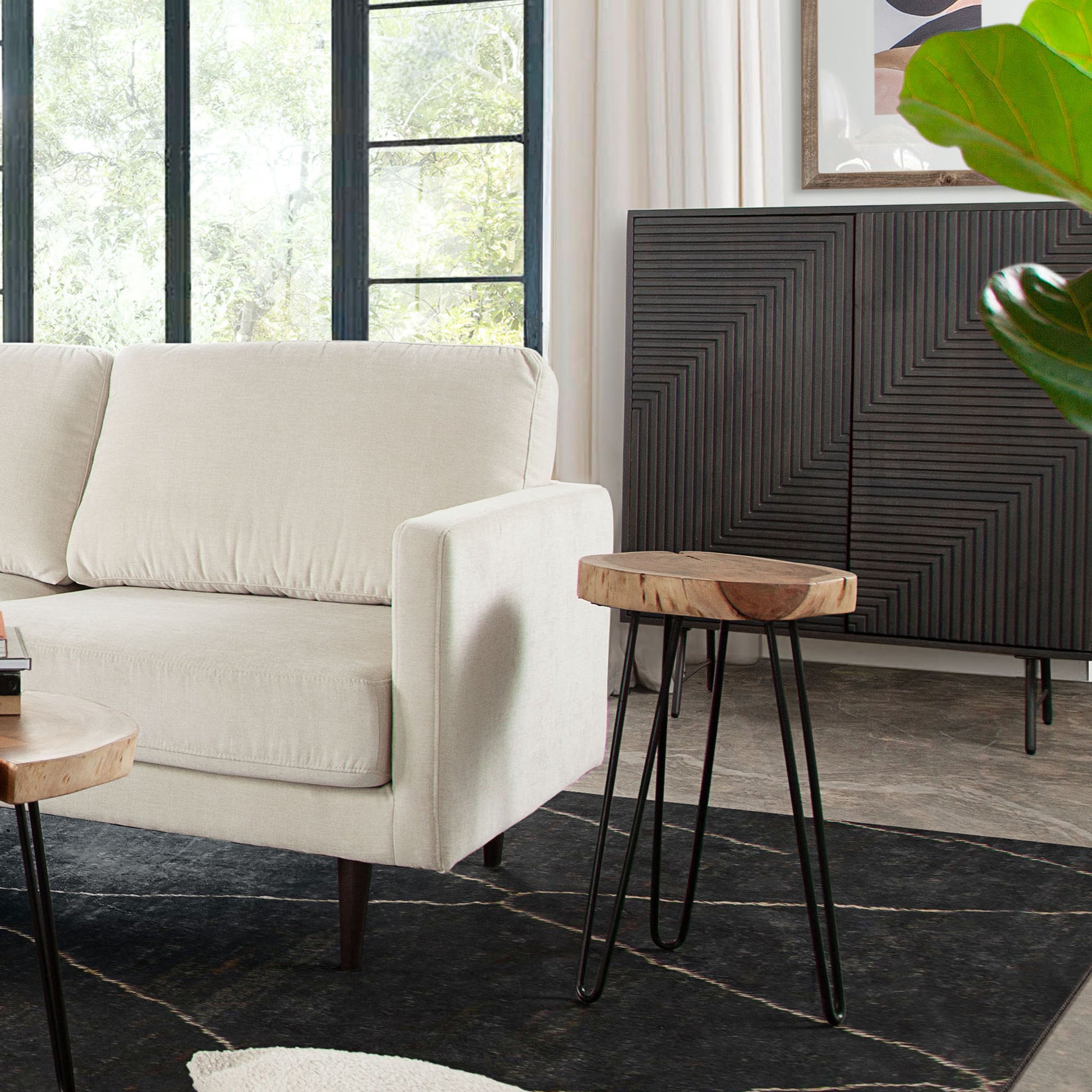 Joss Natural Acacia Accent Table