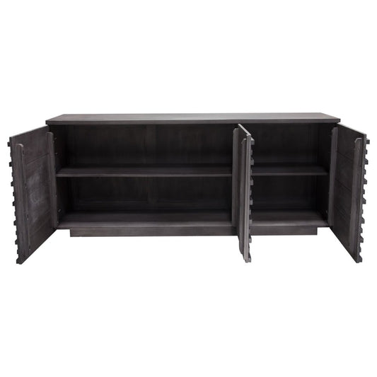 Landscape 69" Solid Mango Sideboard | Walnut Grey Heirloom Quality Cabinet