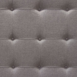 Madison Ave Tufted Wing Bed in Light Grey Button Tufted Fabric - Elite Maison