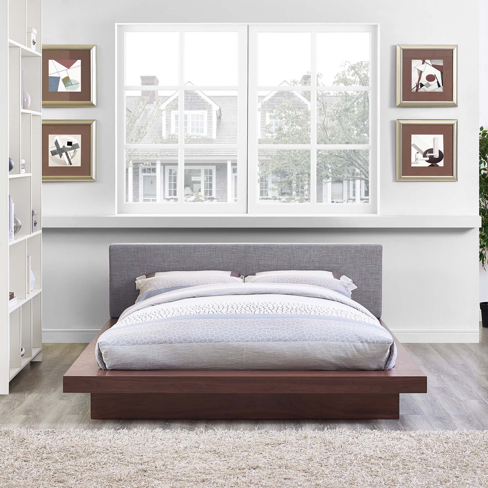 Freja Fabric Platform Bed - Elite Maison