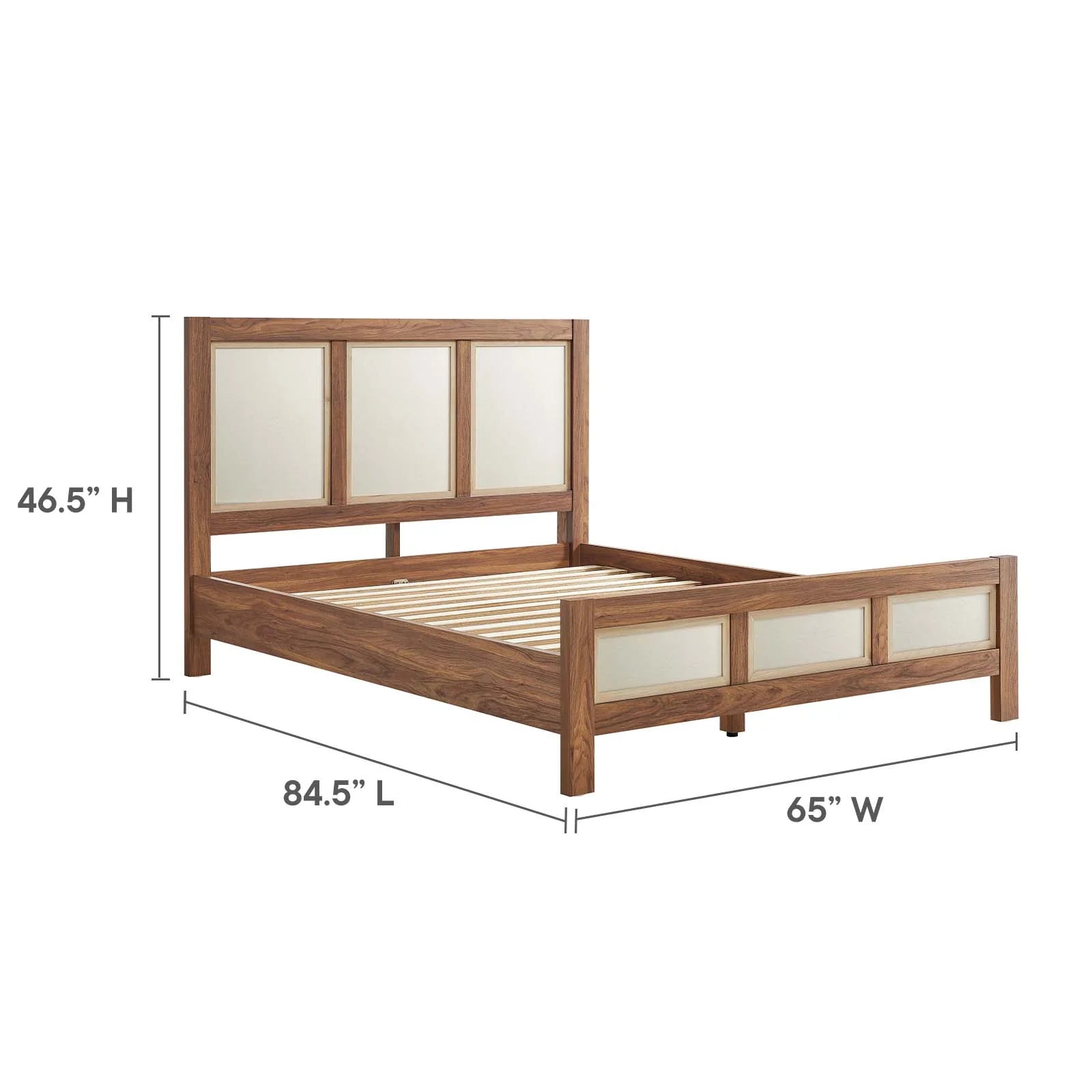 Capri Wood Grain Platform Bed