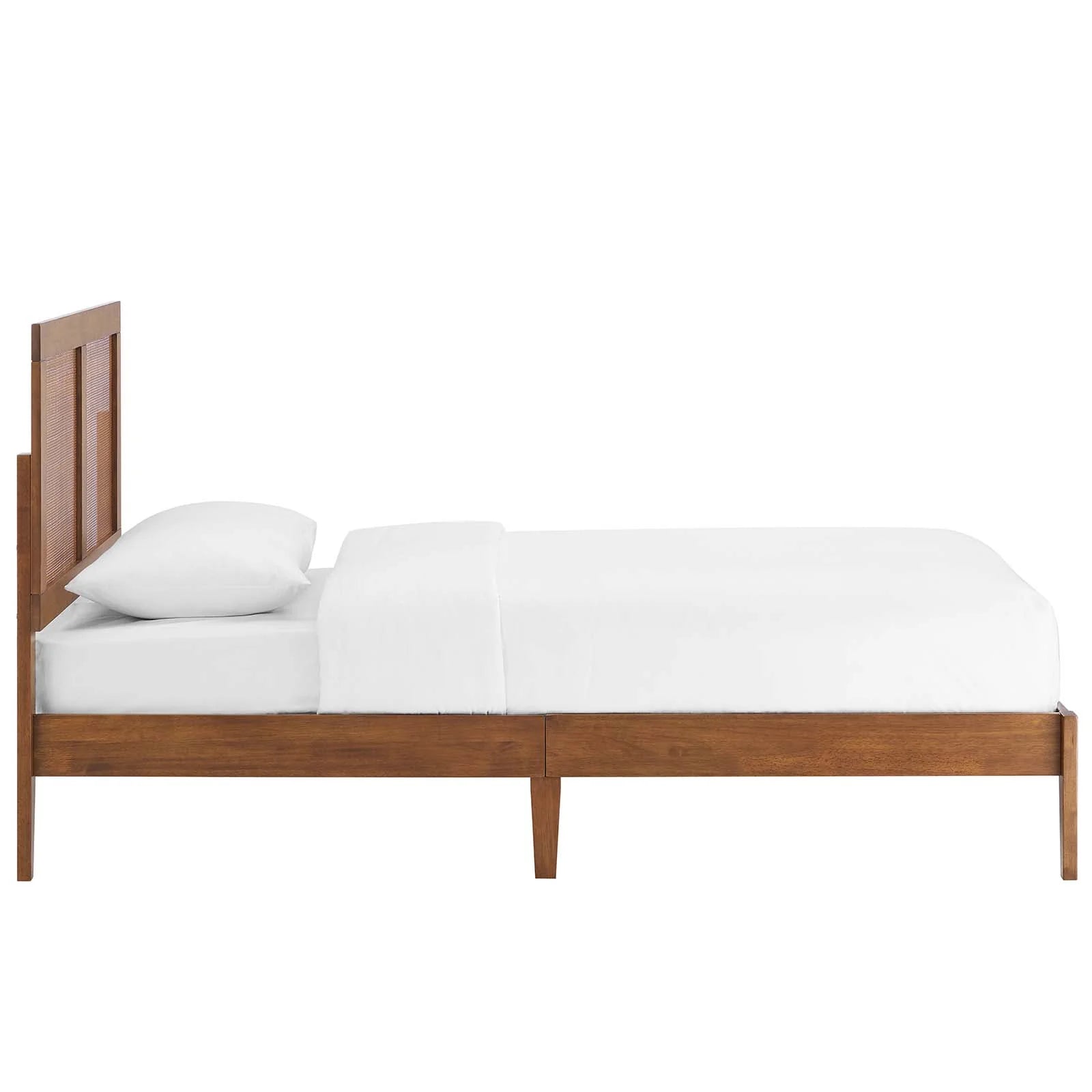 Sirocco Rattan and Wood Platform Bed - Elite Maison