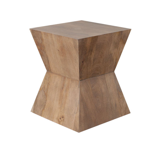 Nara Sculptured Pedestal End Table