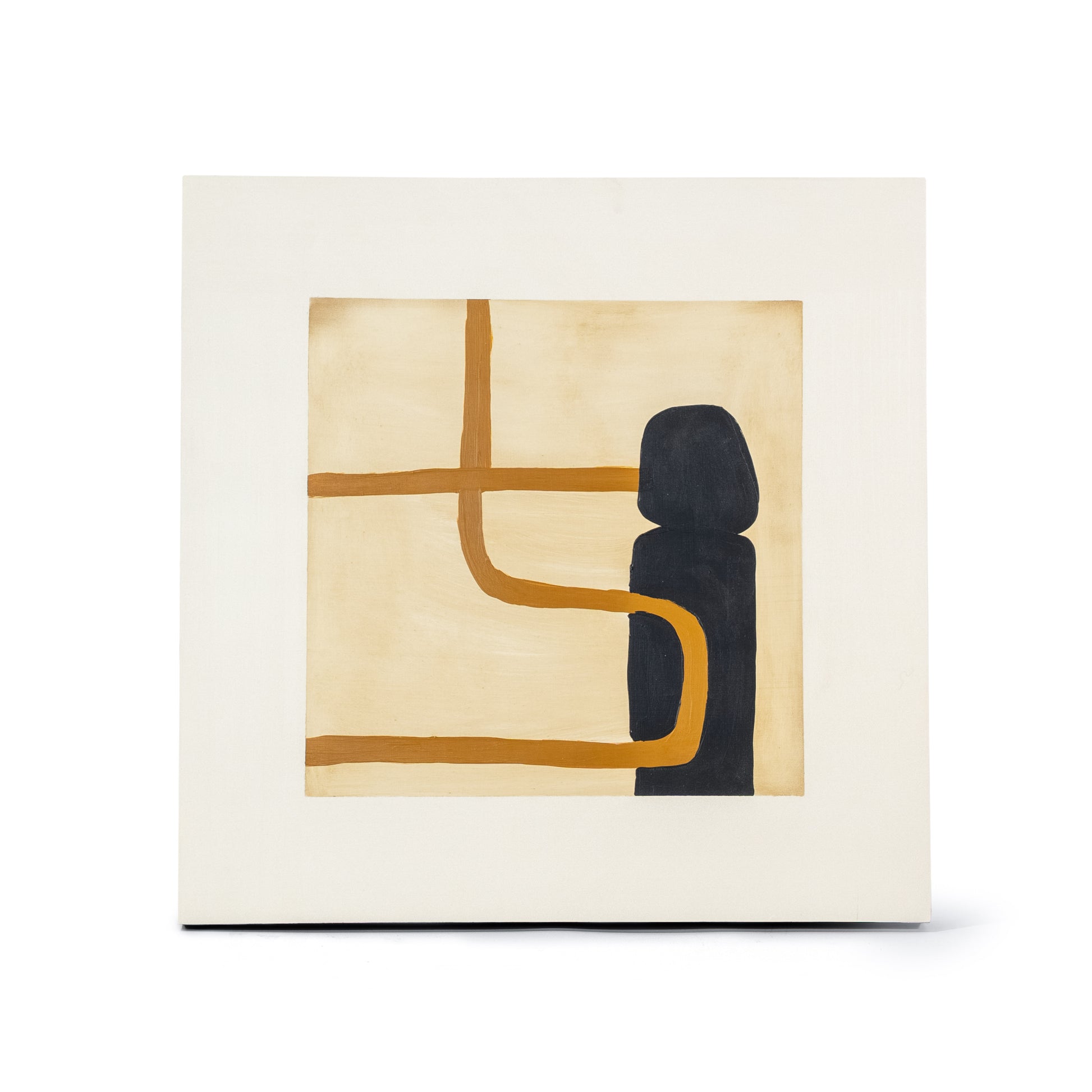 Indigo 23.62" Square Wall Art Collection | Modern Abstract Framed Artwork
