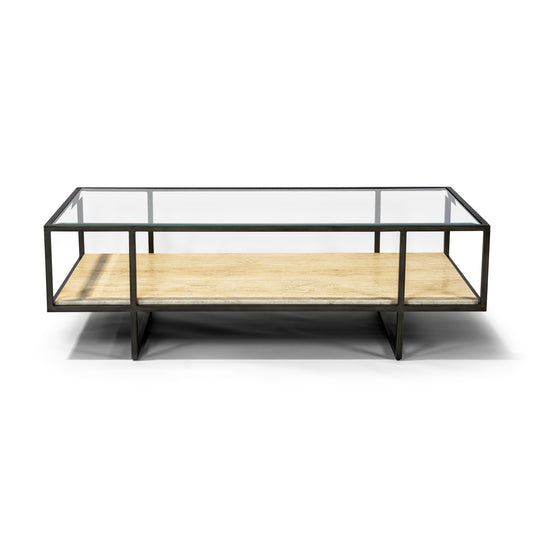 Kai Coffee Table 54" Coffee Table | Travertino