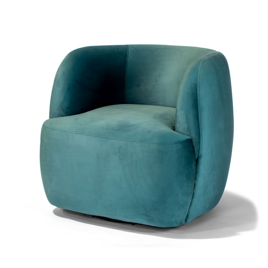 Costa 33" Swivel Accent Chair | Pine Wood Frame