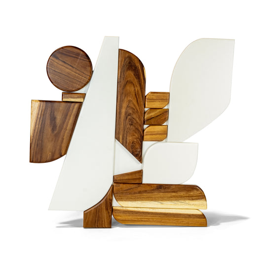 Arean 47.24" Square Wall Art | Modern Sculptural Abstract Artwork