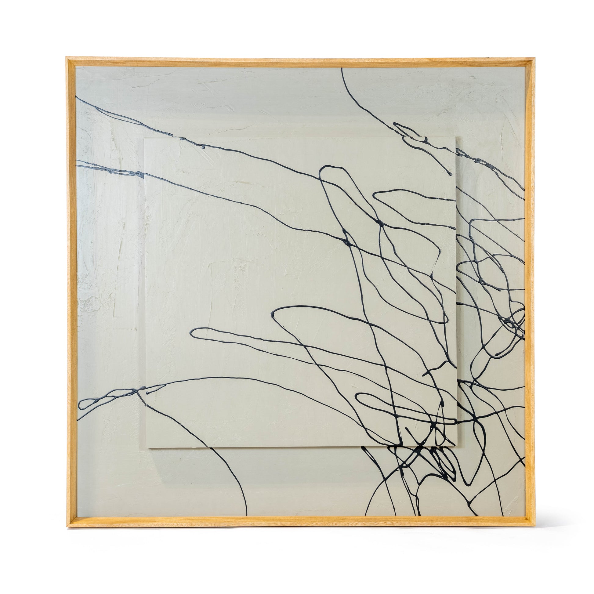 Haven Set of Two 47.24" Square Wall Art | Coordinating Abstract Framed Artwork