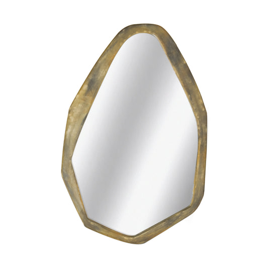 Cenote 31.5" × 47.24" Organic Wall Mirror | Sculptural Gold-Finished Frame