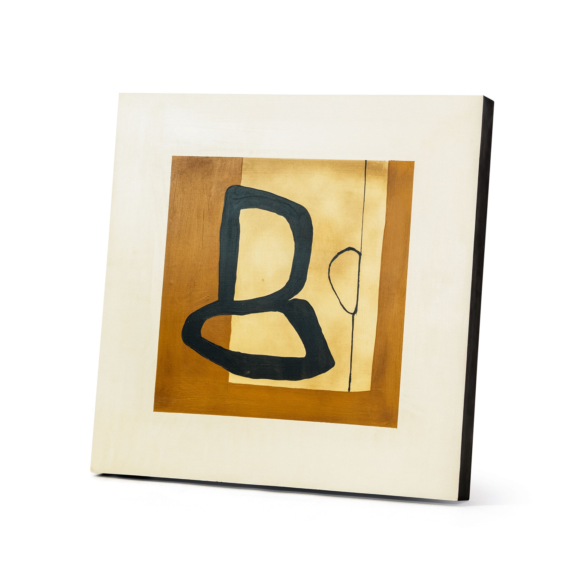 Indigo 23.62" Square Wall Art Collection | Modern Abstract Framed Artwork