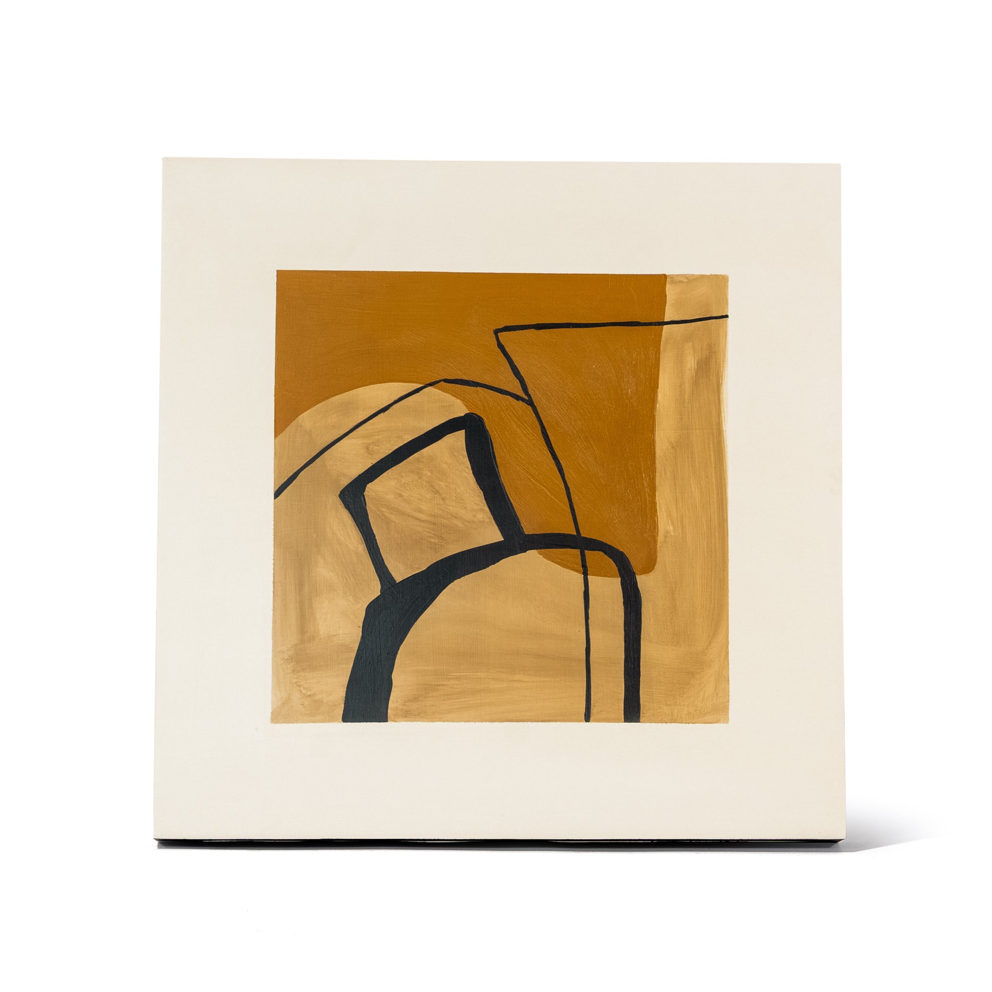 Indigo 23.62" Square Wall Art Collection | Modern Abstract Framed Artwork