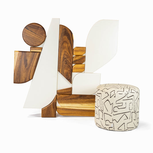 Arean 47.24" Square Wall Art | Modern Sculptural Abstract Artwork