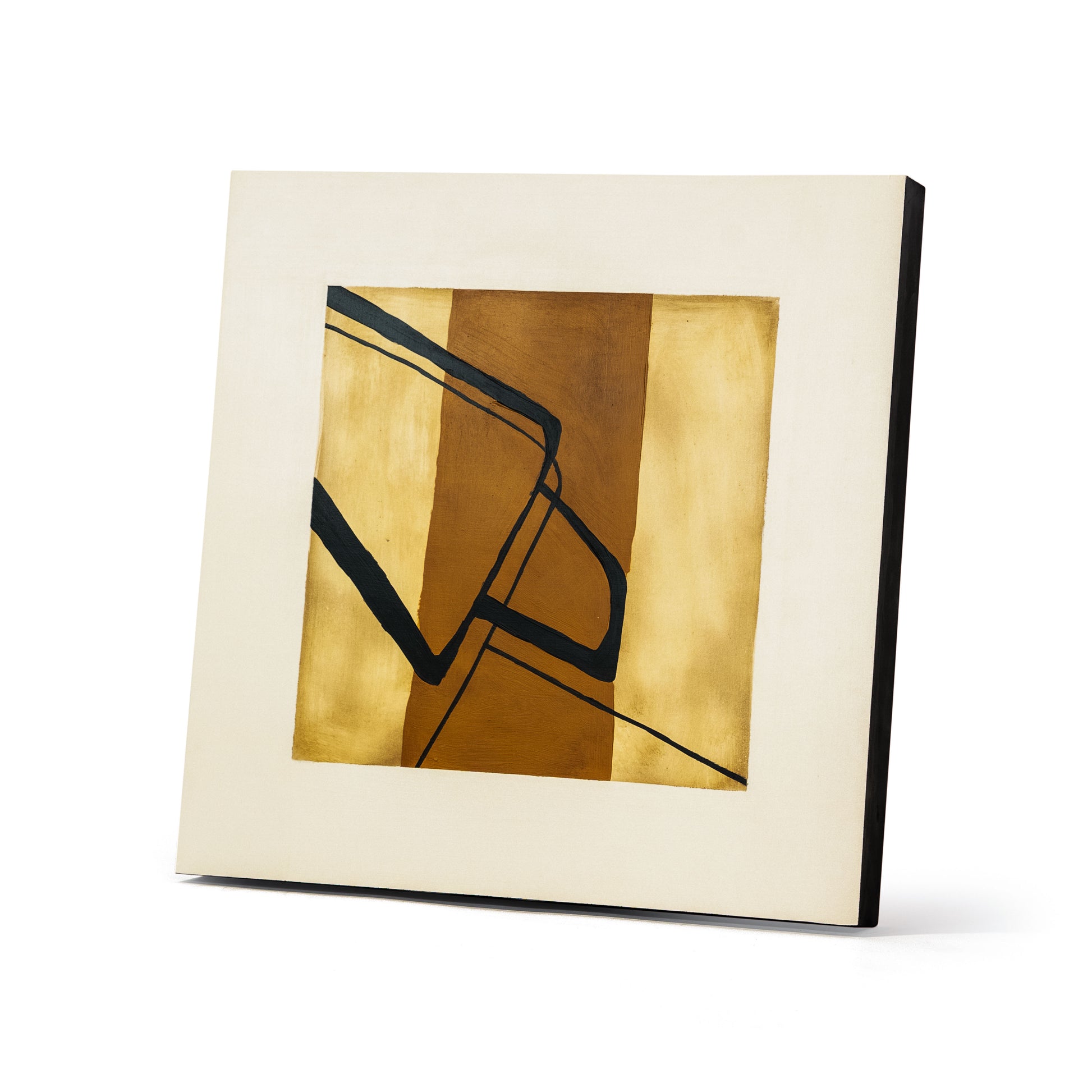 Indigo 23.62" Square Wall Art Collection | Modern Abstract Framed Artwork