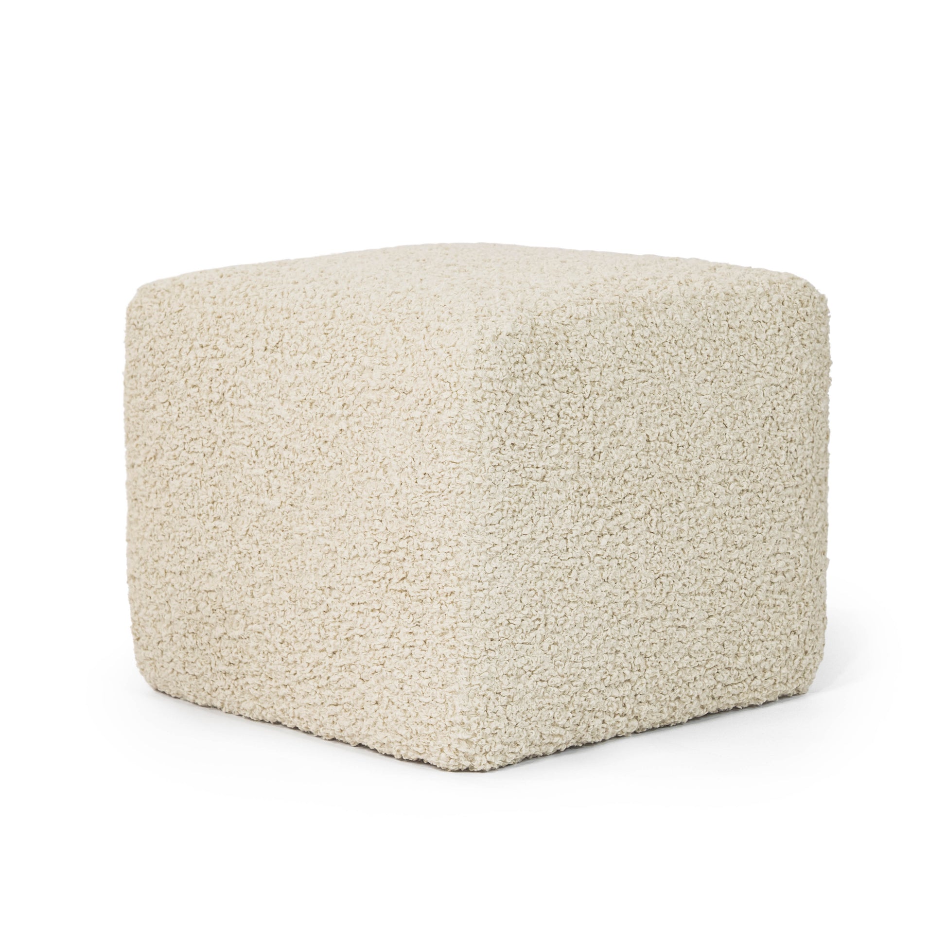 Palma 22" Square Ottoman | Pine Wood Frame
