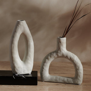 Paolette Ceramic Vase - Set of 2 - Elite Maison