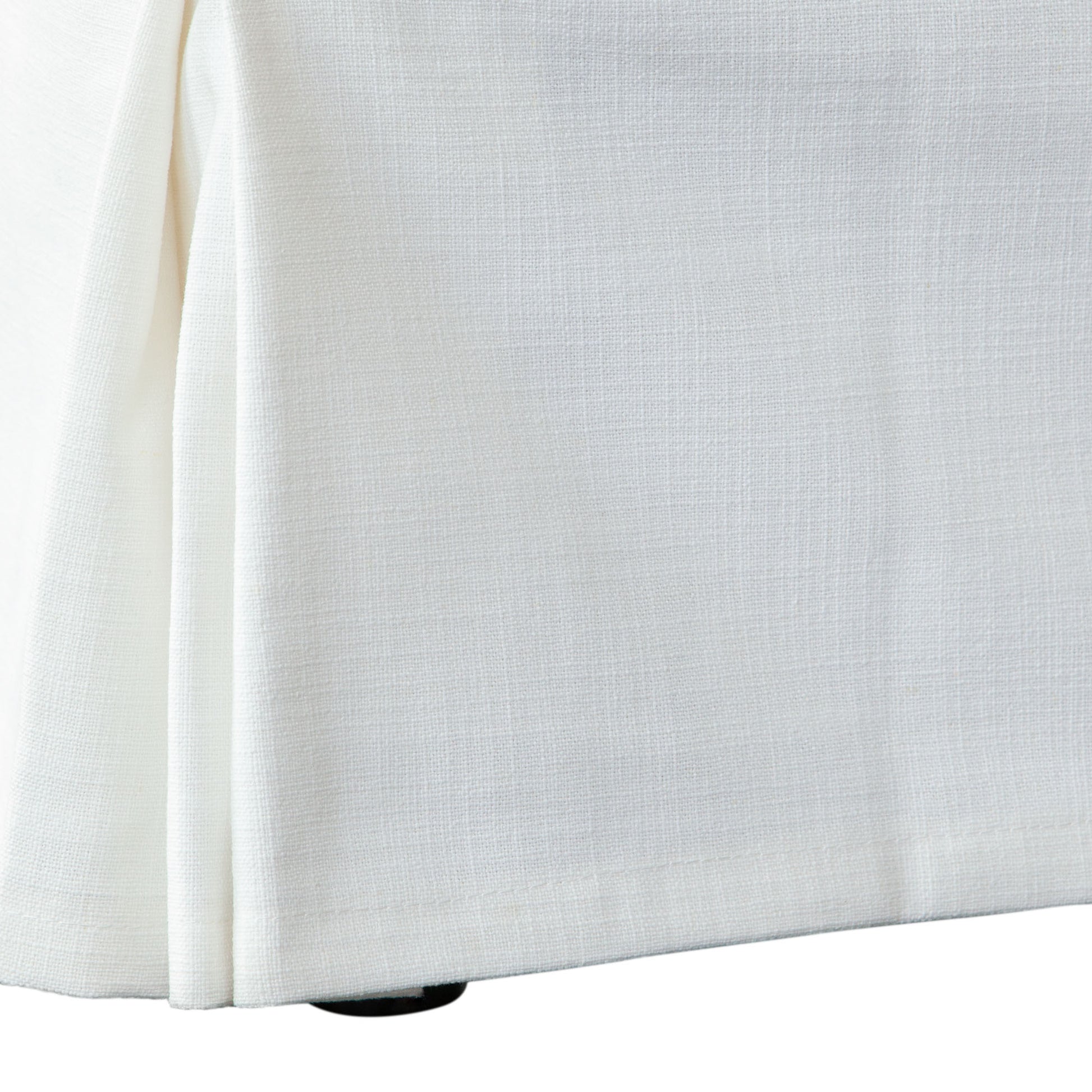 Savannah 58" Slipcover Bed in White Linen Fabric - Elite Maison