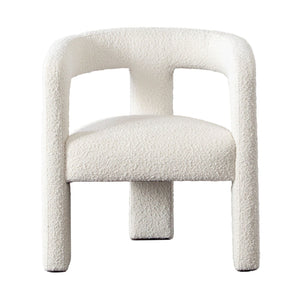 Scout Dining/Accent Chair in Ivory Boucle Fabric - Elite Maison