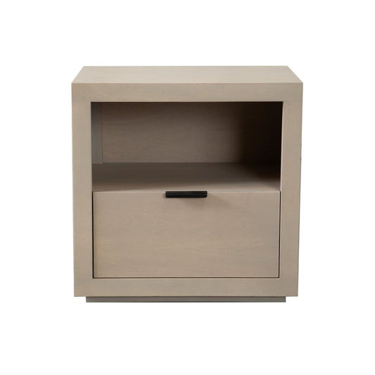 Montpellier Nightstand | Architectural Solid Mango Wood & Natural Artisan Finish