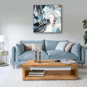 Benzara Keli Coffee Table with a modern design, featuring a sleek tabletop and sturdy legs for living room decor.