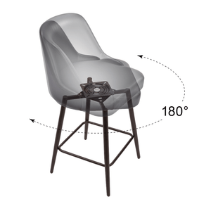 Keppel Swivel Counter Stool Black & Bronze