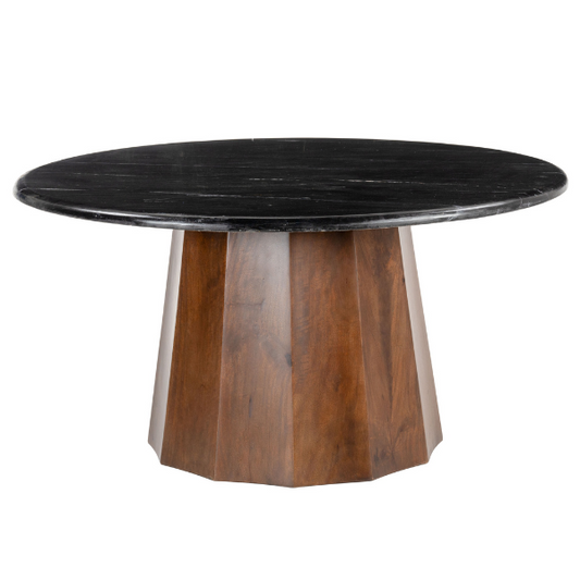 Black and brown Aipe coffee table by Zuo featuring a modern design and sleek finish, perfect for contemporary living spaces.