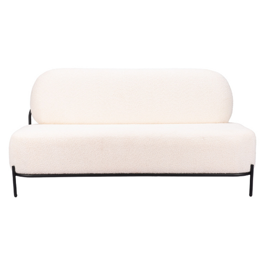 Zuo Arendal Sofa in Vanilla, showcasing a stylish, modern design with plush cushions and sleek lines.