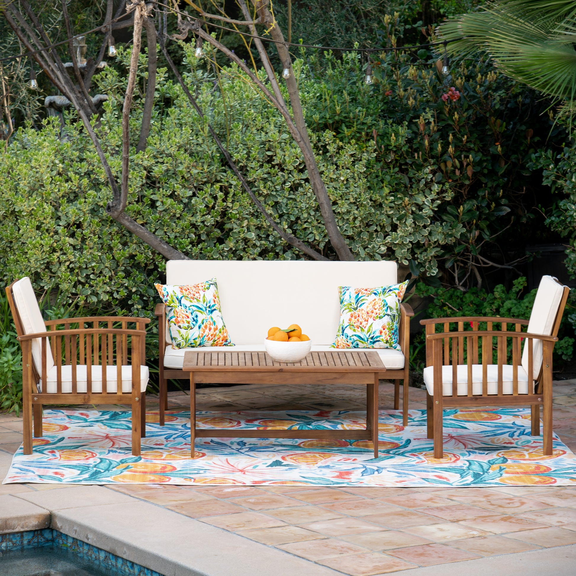 Kailani 4Pc Outdoor Chat Set