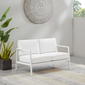 Alora Aluminum Natural Loveseat