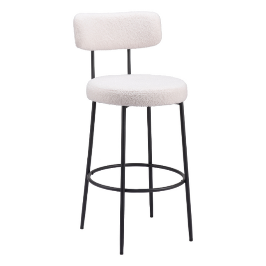 Blanca Barstool Ivory - Set of 2 - Elite Maison