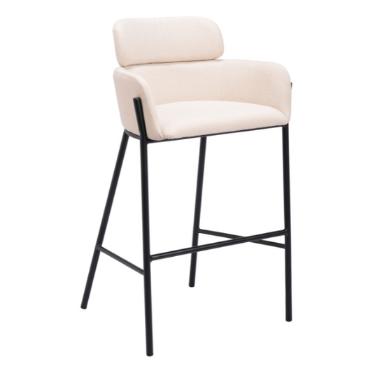 Bremor Barstool Beige - Elite Maison